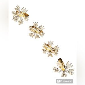 Department 56 Snowflake Napkin Rings Set Of 4